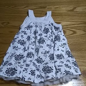 Just Me Black and White floral print.